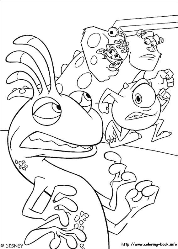 Monsters, inc. coloring picture